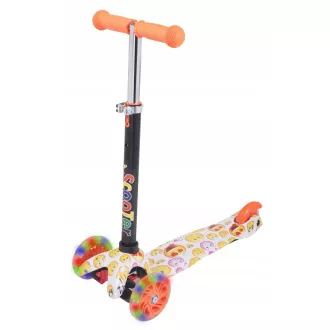 MINI SCOOTER dreirädriger Scooter mit leuchtenden Rädern, EMOJI MINI SCOOTER dreirädriger Scooter mit leuchtenden Rädern, EMOJI
