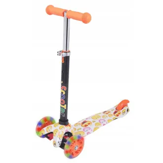 MINI SCOOTER dreirädriger Scooter mit leuchtenden Rädern, EMOJI - Unverpackt