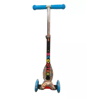 Dreirädriger Scooter MAXI SCOOTER mit beleuchteten Rädern, BLUE DRAGON