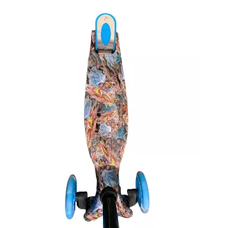 Dreirädriger Scooter MAXI SCOOTER mit beleuchteten Rädern, BLUE DRAGON