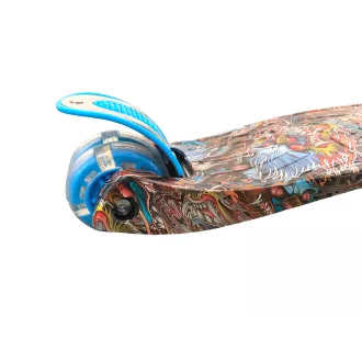 Dreirädriger Scooter MAXI SCOOTER mit beleuchteten Rädern, BLUE DRAGON