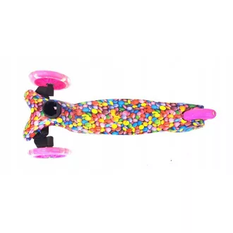 Dreirädriger Scooter MAXI SCOOTER mit leuchtenden Rädern, BONBON, rosa