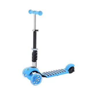 MINI SCOOTER 2in1 dreirädriger Scooter mit LED-Rädern, blau MINI SCOOTER 2in1 dreirädriger Scooter mit LED-Rädern, blau