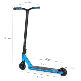 Freestyle-Roller MOVINO Stunt GLIDE, Metallic Blau