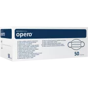 OPERO Surgical dreilagiges Gummischutzmundstück weiß, 50 Stück