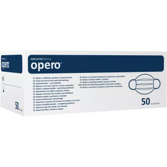 OPERO Surgical dreilagiges Gummischutzmundstück blau, 50 Stück OPERO Surgical dreilagiges Gummischutzmundstück blau, 50 Stück
