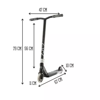 MADD GEAR Freestyle Scooter Kick Pro BLACK-SILVER MADD GEAR Freestyle Scooter Kick Pro BLACK-SILVER