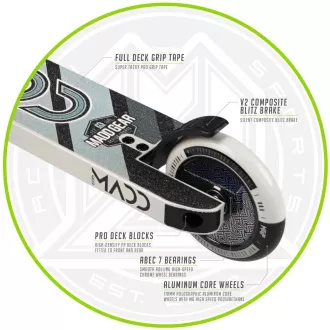MADD GEAR Freestyle Scooter Kick Pro BLACK-SILVER MADD GEAR Freestyle Scooter Kick Pro BLACK-SILVER