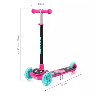 Dreirädriger Kinder-Roller MTR Funny, Pink Dreirädriger Kinder-Roller MTR Funny, Pink