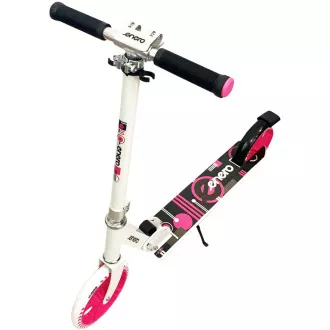 Faltbarer Roller ENERO ROSY, weiß-rosa Faltbarer Roller ENERO ROSY, weiß-rosa
