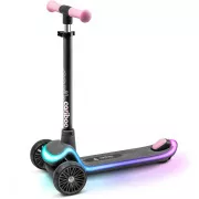 Dreirädriger Kinder-Roller Cariboo LEDstar, rosa