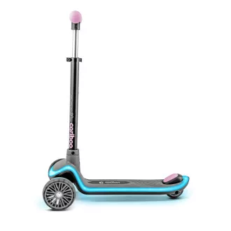 Dreirädriger Kinder-Roller Cariboo LEDstar, rosa Dreirädriger Kinder-Roller Cariboo LEDstar, rosa