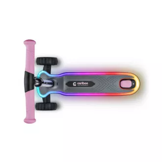 Dreirädriger Kinder-Roller Cariboo LEDstar, rosa Dreirädriger Kinder-Roller Cariboo LEDstar, rosa