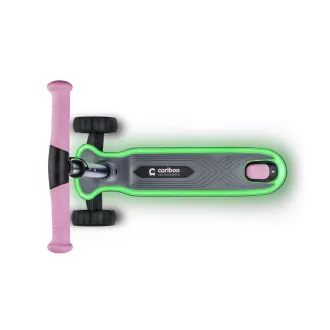 Dreirädriger Kinder-Roller Cariboo LEDstar, rosa Dreirädriger Kinder-Roller Cariboo LEDstar, rosa