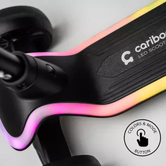 Dreirädriger Kinder-Roller Cariboo LEDstar, rosa Dreirädriger Kinder-Roller Cariboo LEDstar, rosa