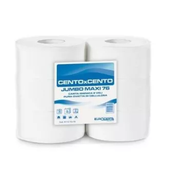 Toilettenpapier Cento JUMBO 230 2-lagig Zellulose, Durchmesser 23 cm, 190 m Rolle