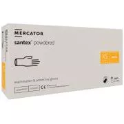 SANTEX POWDERED - Latex gepuderte Körperhandschuhe, 100 Stück, L