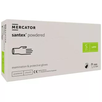 SANTEX POWDERED - Latex gepuderte Körperhandschuhe, 100 Stück, XL SANTEX POWDERED - Latex gepuderte Körperhandschuhe, 100 Stück, XL
