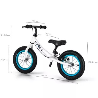 MOVINO Cariboo ADVENTURE Kinderfahrrad mit Bremse, 12'' aufblasbare Räder, weiß und blau MOVINO Cariboo ADVENTURE Kinderfahrrad mit Bremse, 12'' aufblasbare Räder, weiß und blau