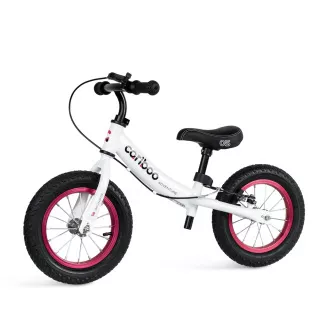 MOVINO Cariboo ADVENTURE Kinderfahrrad mit Bremse, aufblasbare Räder 12'', weiß und rosa MOVINO Cariboo ADVENTURE Kinderfahrrad mit Bremse, aufblasbare Räder 12'', weiß und rosa