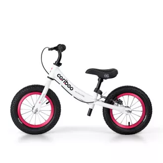 MOVINO Cariboo ADVENTURE Kinderfahrrad mit Bremse, aufblasbare Räder 12'', weiß und rosa MOVINO Cariboo ADVENTURE Kinderfahrrad mit Bremse, aufblasbare Räder 12'', weiß und rosa