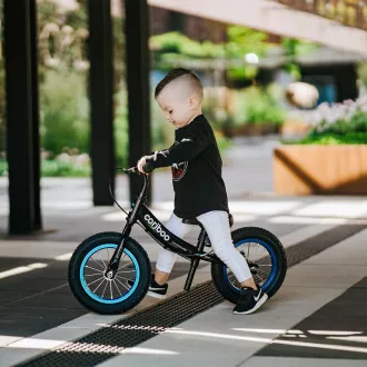 MOVINO Cariboo ADVENTURE Kinderfahrrad mit Bremse, 12'' aufblasbare Räder, schwarz und blau MOVINO Cariboo ADVENTURE Kinderfahrrad mit Bremse, 12'' aufblasbare Räder, schwarz und blau