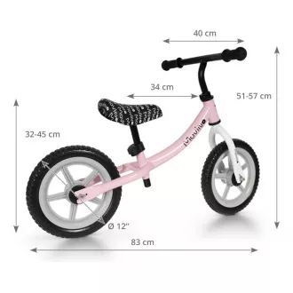 CHILDREN'S BIKE MOVINO Cariboo CLASSIC, 12'' Räder, rosa-grau CHILDREN'S BIKE MOVINO Cariboo CLASSIC, 12'' Räder, rosa-grau