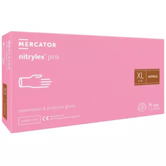 NITRYLEX PINK - Nitrilhandschuhe (puderfrei) rosa, 100 Stück, M NITRYLEX PINK - Nitrilhandschuhe (puderfrei) rosa, 100 Stück, M