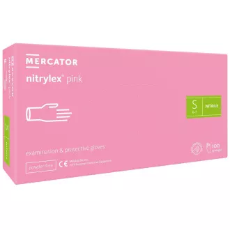 NITRYLEX PINK - Nitrilhandschuhe (puderfrei) rosa, 100 Stück, S