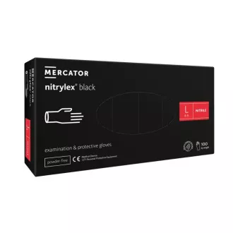 NITRYLEX BLACK - Nitrilhandschuhe (puderfrei) schwarz, 100 Stück, S NITRYLEX BLACK - Nitrilhandschuhe (puderfrei) schwarz, 100 Stück, S