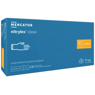 NITRYLEX CLASSIC - Nitrilhandschuhe (puderfrei) blau, unsteril - 100 Stück, L