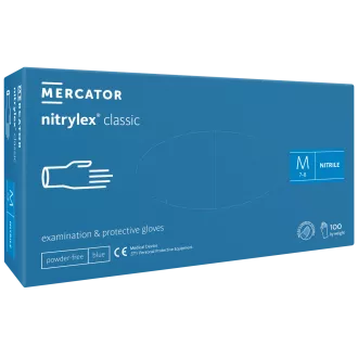 NITRYLEX CLASSIC - Nitrilhandschuhe (puderfrei) blau, unsteril - 100 Stück, M NITRYLEX CLASSIC - Nitrilhandschuhe (puderfrei) blau, unsteril - 100 Stück, M