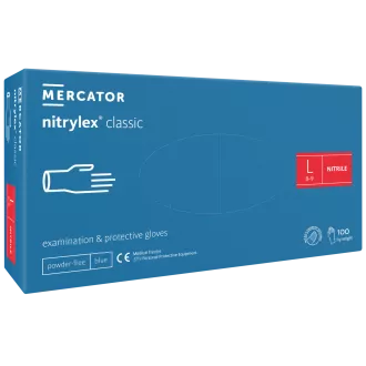 NITRYLEX CLASSIC - Nitrilhandschuhe (puderfrei) blau, unsteril - 100 Stück, S NITRYLEX CLASSIC - Nitrilhandschuhe (puderfrei) blau, unsteril - 100 Stück, S
