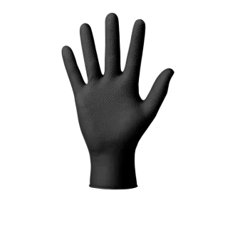 MERCATOR® GOGRIP - Nitril-Handschuhe, puderfrei, 50 Stück, schwarz, L MERCATOR® GOGRIP - Nitril-Handschuhe, puderfrei, 50 Stück, schwarz, L
