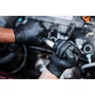 MERCATOR® GOGRIP - Nitril-Handschuhe, puderfrei, 50 Stück, schwarz, L MERCATOR® GOGRIP - Nitril-Handschuhe, puderfrei, 50 Stück, schwarz, L