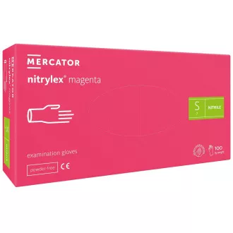 NITRYLEX MAGENTA - Nitrilhandschuhe (ohne Puder), 100 Stück, L NITRYLEX MAGENTA - Nitrilhandschuhe (ohne Puder), 100 Stück, L