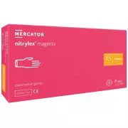 NITRYLEX MAGENTA - Nitril-Handschuhe (ohne Puder), 100 Stück, XS