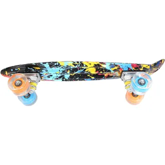 Pennyboard ENERO SPLASH, 56 cm mit LED-Rädern