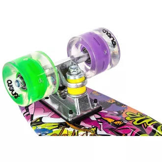 Pennyboard ENERO 56cm mit LED-Rädern, VINTAGE