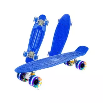 Pennyboard mit LED-Rädern, 56 cm DARK BLUE