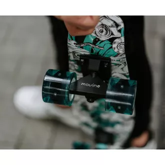 Pennyboard MOVINO Chameleon (DoublePrint) mit LED-Rädern, 56cm