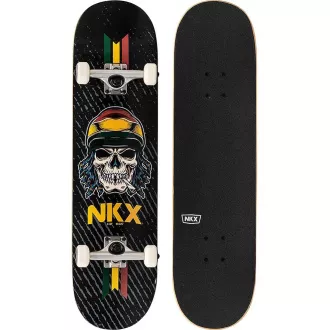 Skateboard NKX Rasta-Schädel