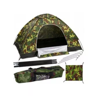 Wanderzelt für max. 3 Personen, 2x2m, tarnfarben Wanderzelt für max. 3 Personen, 2x2m, tarnfarben