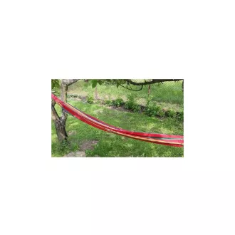 Faltbare Hängematte aus Baumwolle, rot-gelb, 260x80cm Faltbare Hängematte aus Baumwolle, rot-gelb, 260x80cm