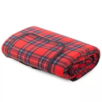 Picknickdecke mit wasserdichter Unterseite 150x200 cm, rot kariert