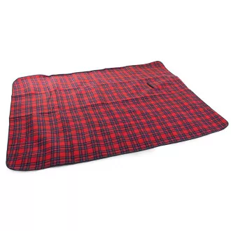 Picknickdecke mit wasserdichter Unterseite 150x200 cm, rot kariert
