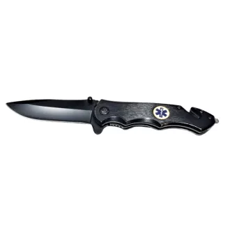Klappbares Rettungstaschenmesser - Kandar Schwarz 21,5 cm