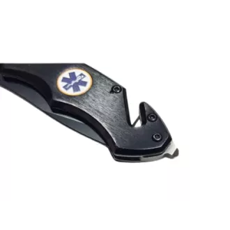 Klappbares Rettungstaschenmesser - Kandar Schwarz 21,5 cm