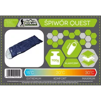Touristenschlafsack Royokamp QUEST 210x70 cm, dunkelblau, Dunkelblau Touristenschlafsack Royokamp QUEST 210x70 cm, dunkelblau, Dunkelblau