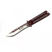 Klappbares Schmetterlingsmesser, SKULLS 23 cm